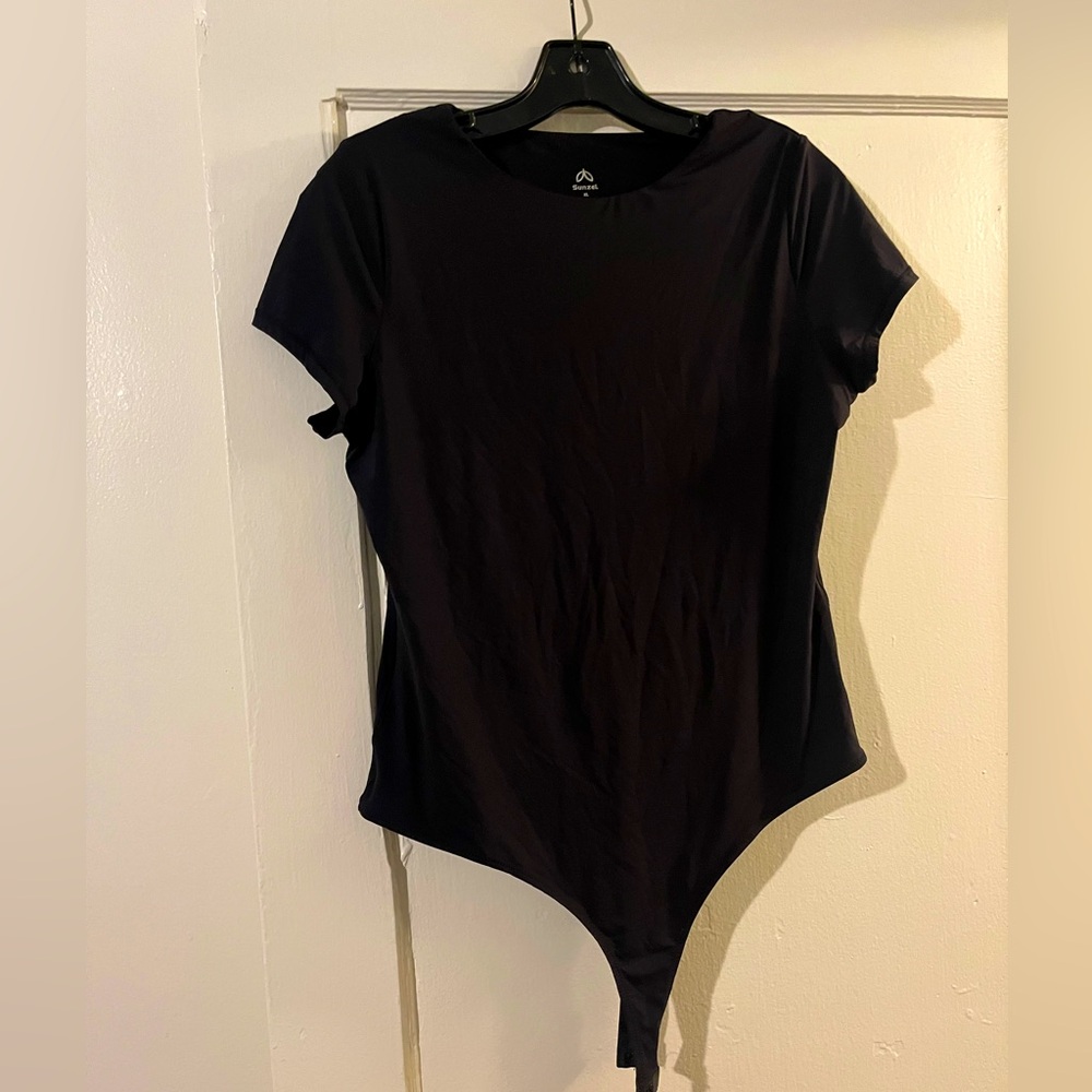 Black Short Sleeve Bodysuit